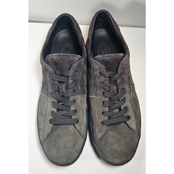 Tods Suede Lowtop Colorblock Sneakers Shoes - Made in Italy  Men Sz 8, Women 9.5 - Picture 10 of 10